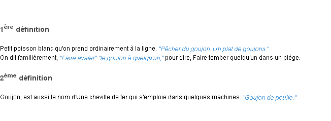 Définition goujon ACAD 1798