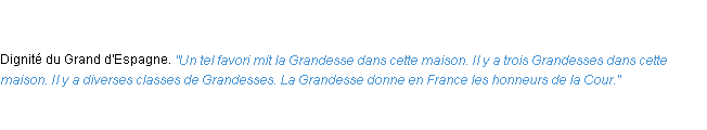 Définition grandesse ACAD 1798