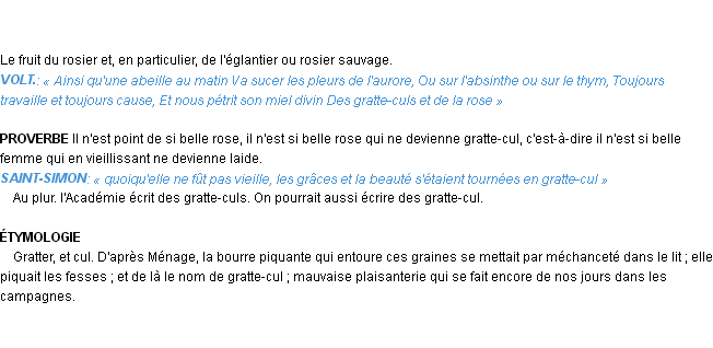 Définition gratte-cul Emile Littré