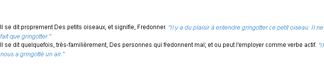 Définition gringotter ACAD 1835