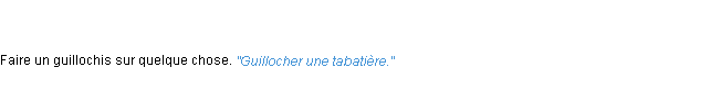 Définition guillocher ACAD 1835