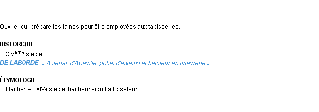 Définition hacheur Emile Littré