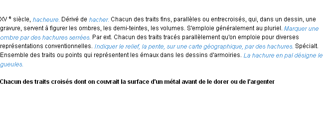 Définition hachure ACAD 1986