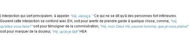 Définition hé ACAD 1798