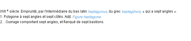 Définition heptagone ACAD 1986