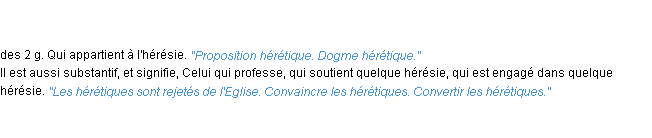 Définition hérétique ACAD 1798