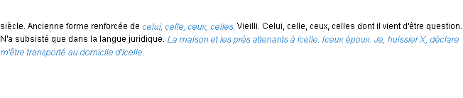 Définition icelui ACAD 1986