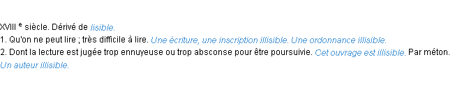 Définition illisible ACAD 1986