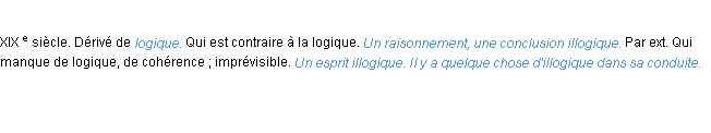 Définition illogique ACAD 1986