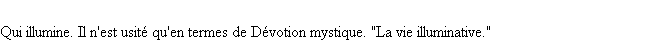 Définition illuminatif ACAD 1835