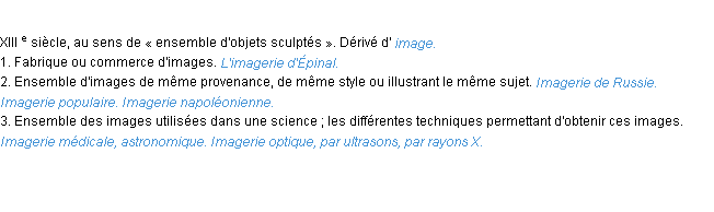 Définition imagerie ACAD 1986