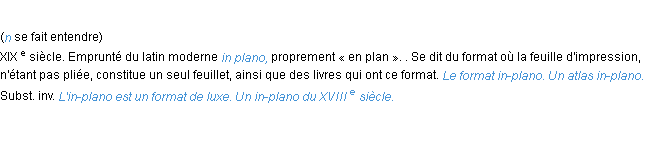 Définition in-plano ACAD 1986