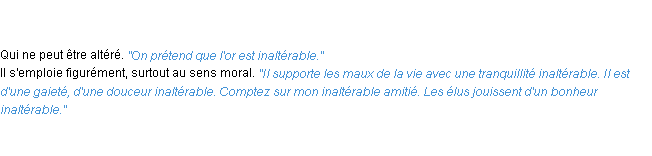 Définition inaltérable ACAD 1835