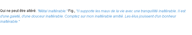 Définition inaltérable ACAD 1932