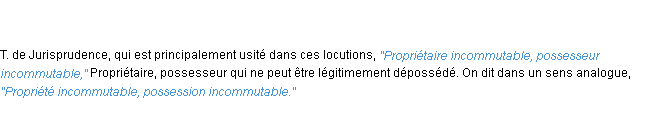 Définition incommutable ACAD 1835