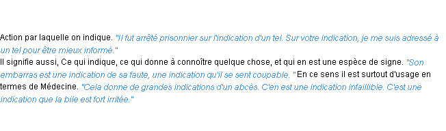 Définition indication ACAD 1798