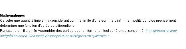 Définition intégrer ACAD 1932