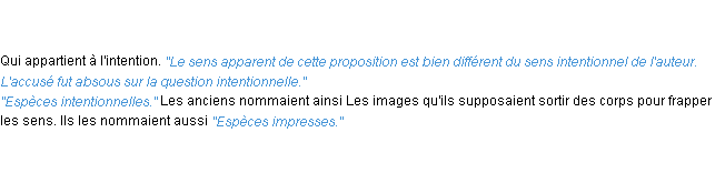 Définition intentionnel ACAD 1835