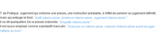 Définition interlocutoire ACAD 1835