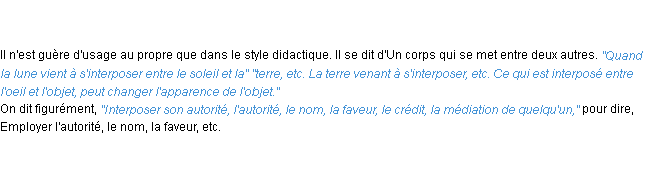 Définition interposer ACAD 1798