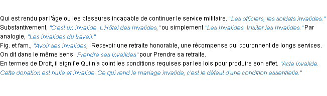 Définition invalide ACAD 1932