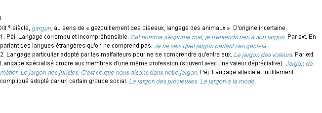 Définition jargon ACAD 1986