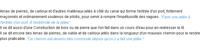 Définition jetée ACAD 1932