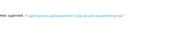 Définition judicieusement ACAD 1798