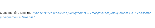 Définition juridiquement ACAD 1798
