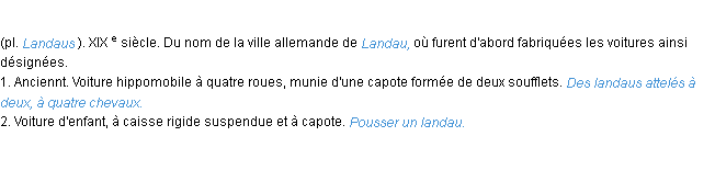 Définition landau ACAD 1986