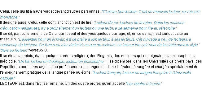 Définition lecteur ACAD 1932