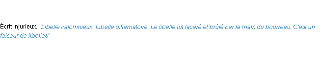 Définition libellé ACAD 1798