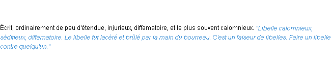 Définition libellé ACAD 1835