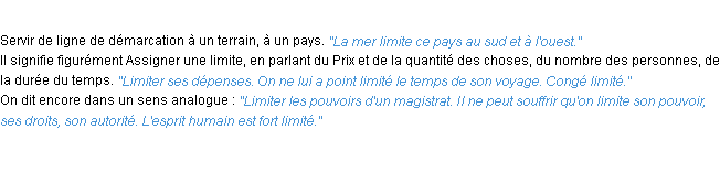 Définition limiter ACAD 1932