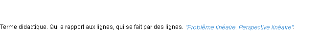 Définition linéaire ACAD 1798