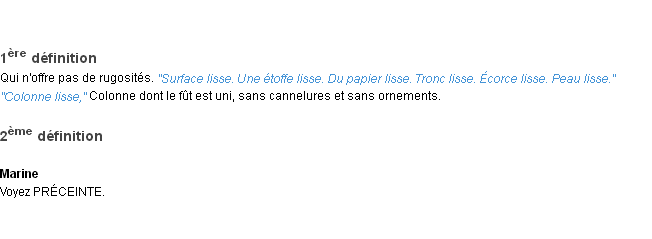 Définition lisse ACAD 1932