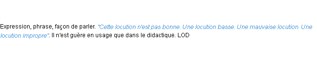 Définition locution ACAD 1798