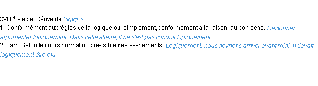 Définition logiquement ACAD 1986