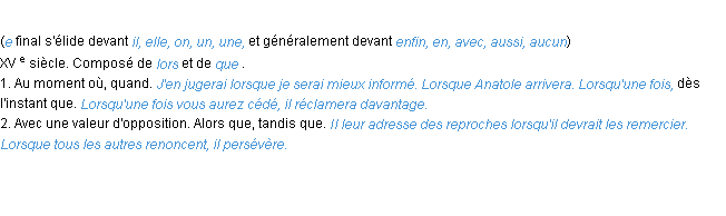 Définition lorsque ACAD 1986