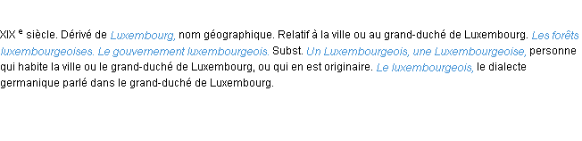 Définition luxembourgeois ACAD 1986