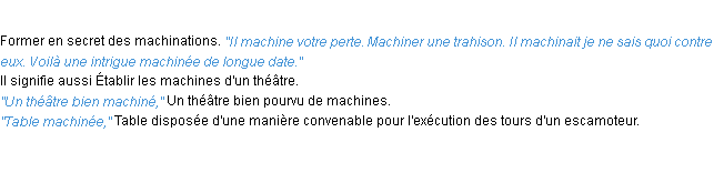 Définition machiner ACAD 1932