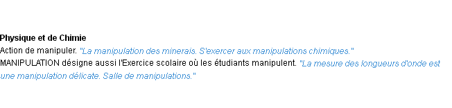 Définition manipulation ACAD 1932