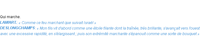 Définition marchant Emile Littré