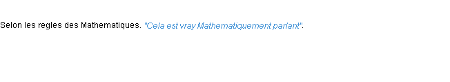 Définition mathematiquement ACAD 1694