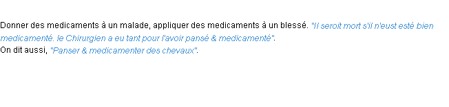 Définition medicamenter ACAD 1694