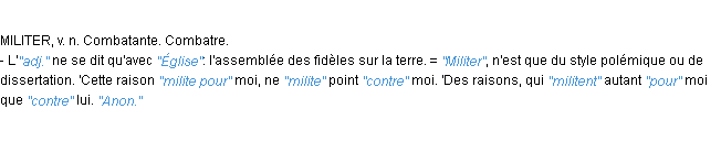 Définition militante JF.Feraud