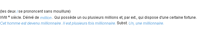 Définition millionnaire ACAD 1986