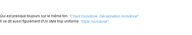 Définition monotone ACAD 1798