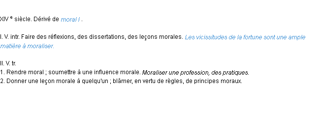 Définition moraliser ACAD 1986