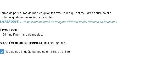 Définition mulon Emile Littré